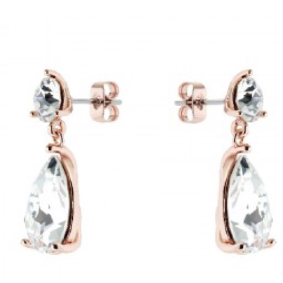 Ted Baker Teardrop Earrings Gold Tone - Picture 6 of 6